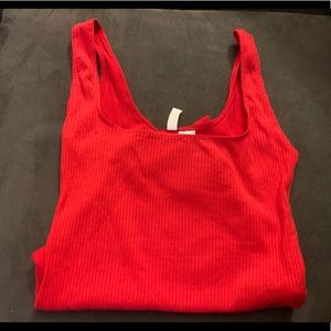 Red H&M bodysuit